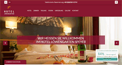 Desktop Screenshot of hotel-loewengarten.de